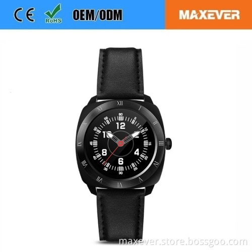 MTK2502C Bluetooth Waterproof Heart Rate Monitor Compatible with Andriod and IOS IPS Round Touch Screen DM88 Smart Watch